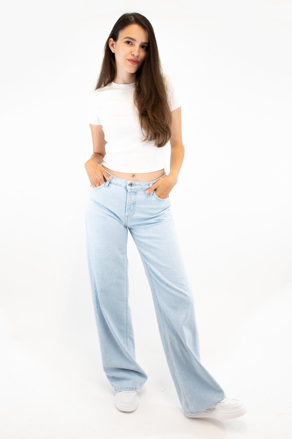 Immagine di PLEASE FLARE JEANS - P27 NQZ - BLU DENIM