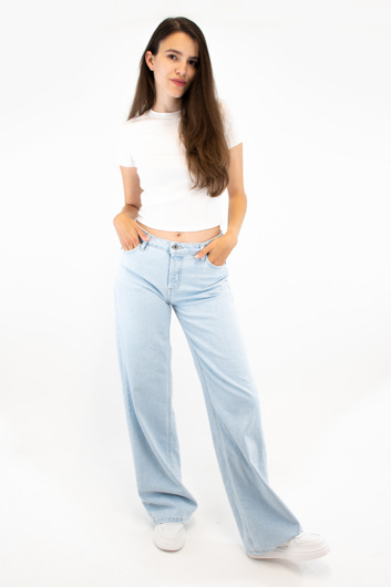 Bild von PLEASE FLARE JEANS - P27 NQZ - BLU DENIM