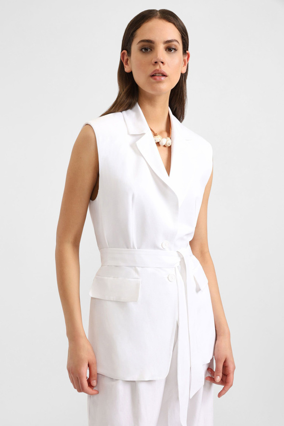 Picture of PLEASE GILET - L0D 000 - WHITE