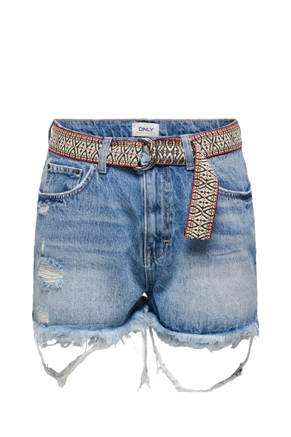 Bild von ONLROBYN HIGHWAISTED DENIM SHORTS - 152 539 - MEDIUM BLUE DENIM